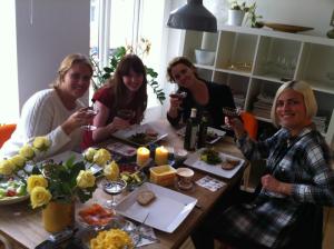 Lambrusco Lunch with the sisters and the Ida's in Oslo. Cheers!